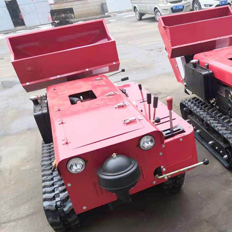 新款多功能田园管理机自走式汽油履带微耕机小型大马力旋耕翻土机