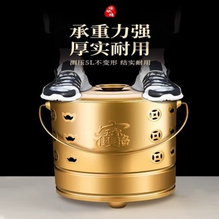 宝铁桶化宝桶聚宝盆焚烧炉金钱 不锈钢烧纸桶金桶烧经桶家用锡箔元