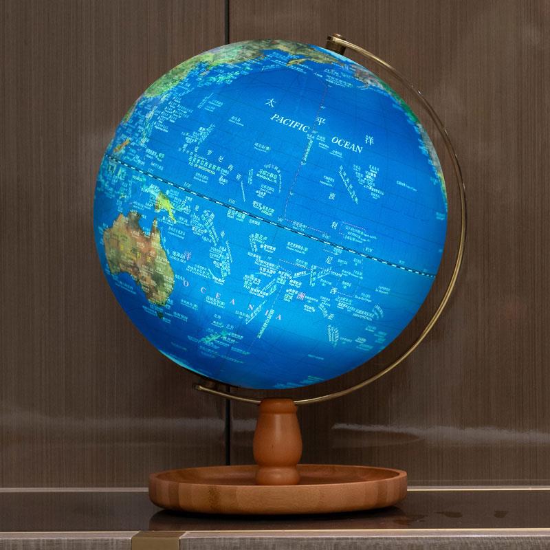 funglobe地球仪台湾制造25cm置物款学生用小号3d凹凸立体浮雕ar智