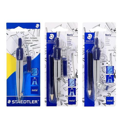 德国施德楼圆规装卡装铝合金夹铅笔针管笔圆规设计工业专用多功能