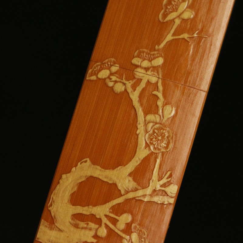 东阳名家戚挺飞本工留青雕刻老玉竹留青雕刻牙签盒把件把玩竹雕竹