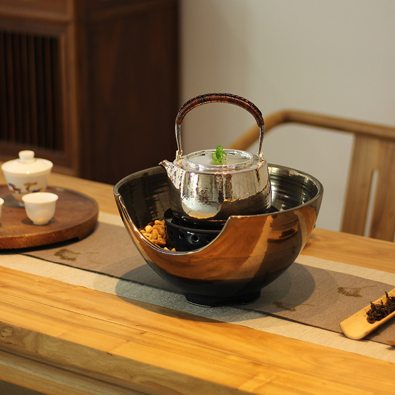龙隐斋 金银烧系列电陶炉静音银壶专用茶炉煮茶炉无辐射泡茶烧水