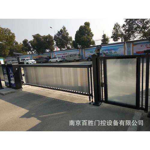 广告小门人行通道栅栏门小区出入口进门刷卡出门按钮速通门