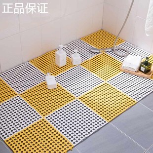 浴室防滑垫淋浴家用洗澡u脚垫地垫卫生I间拼接厕所镂空隔水垫新品
