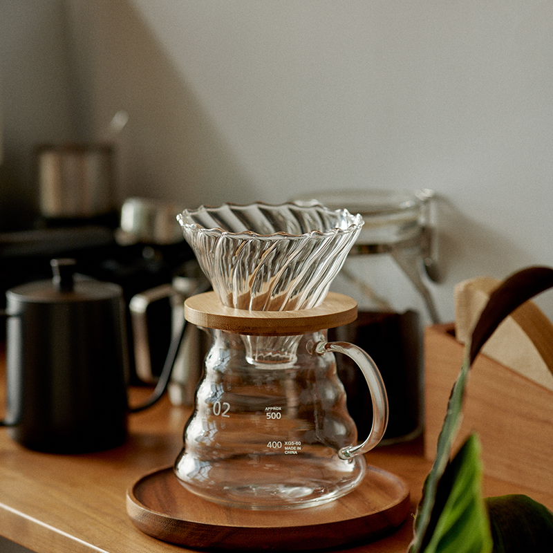 手冲咖啡滤杯过滤器v60分享云朵壶套装滤壶漏斗冲泡器具手工入门