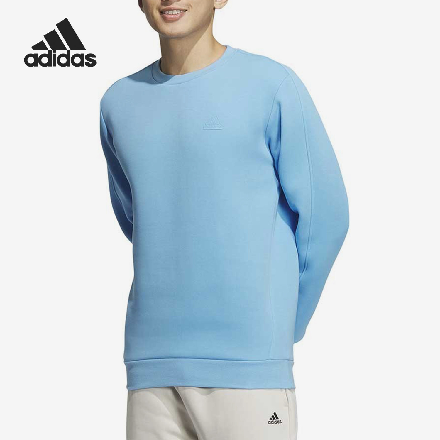 Adidas/阿迪达斯官方正品2024男士休闲运动舒适套头卫衣JE8638图片