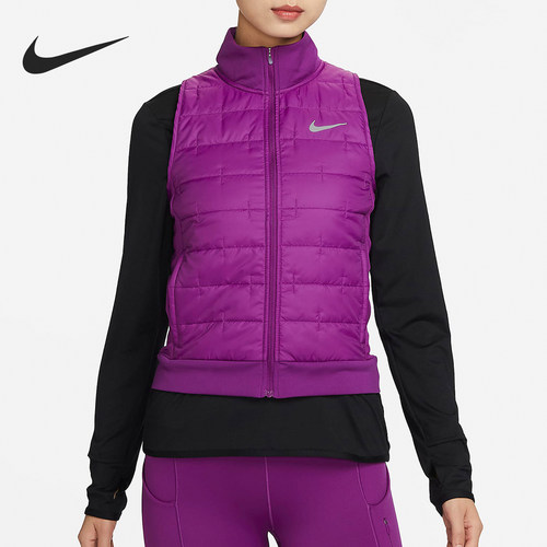 Nike/耐克官方正品THERMA-FIT女士跑步训练保暖棉马甲DD6085-503