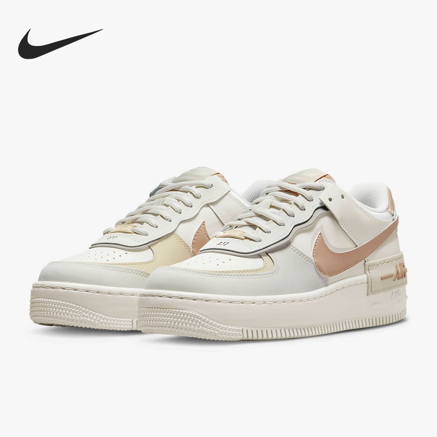 Nike/耐克官方正品Air Force 1 女子空军一号轻盈板鞋 CI0919-116