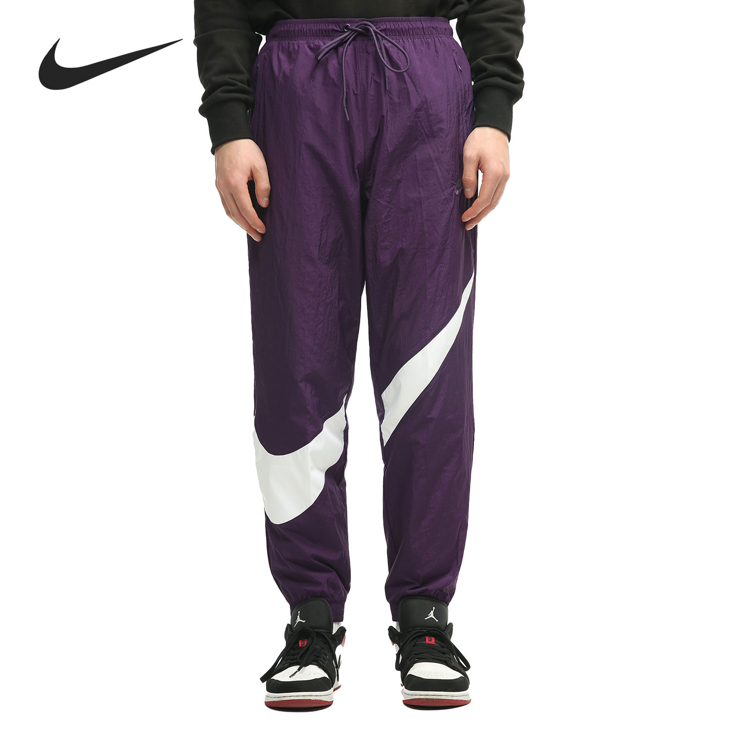 Nike/耐克官方正品大勾子LOGO 梭织男子休闲运动长裤 AR9895-525