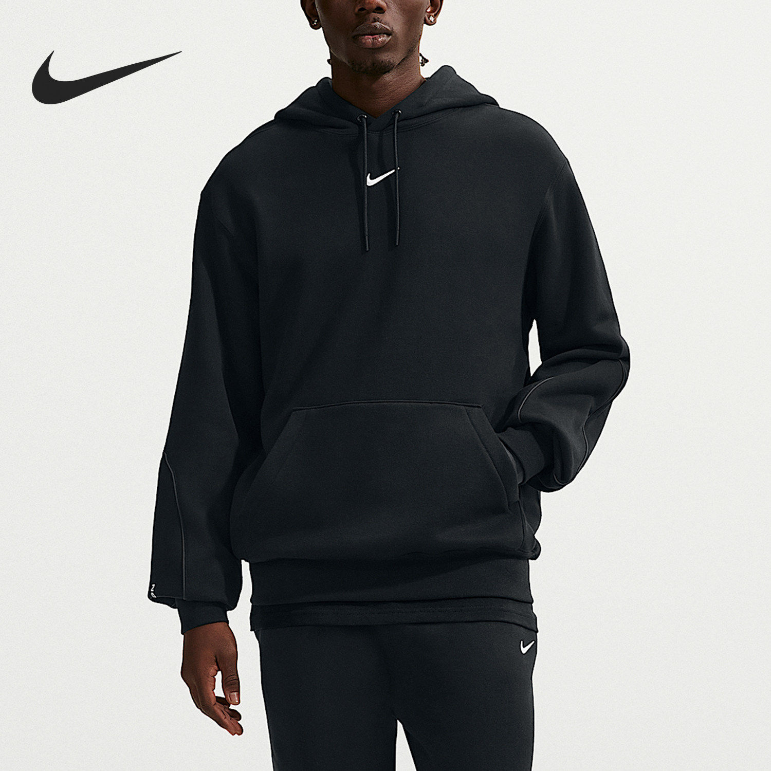 Nike/耐克官方正品2026春季款男士连帽刺绣运动卫衣HM5762-010
