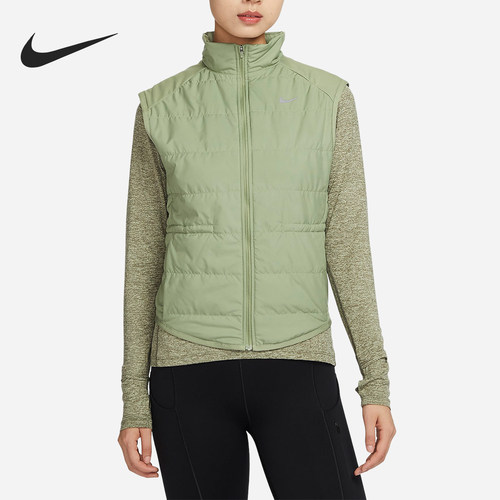 Nike/耐克官方正品新款女士复古简约拉链透气保暖马甲FB7538-386