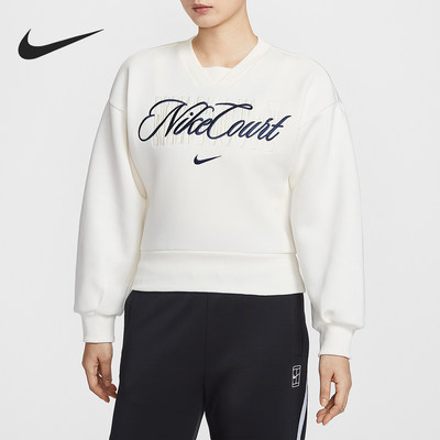 Nike/耐克官方正品春秋女士时尚字母运动休闲长袖卫衣IB0758-133