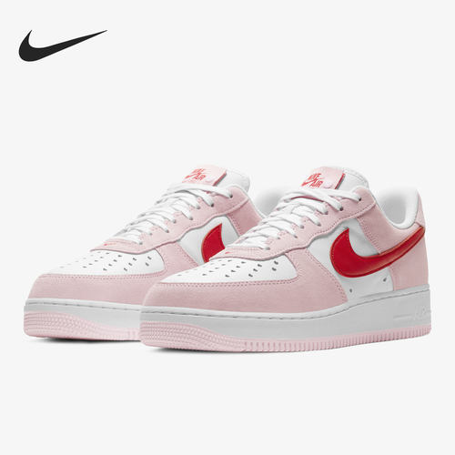 Nike/耐克正品Air Force 1 AF1 情人节男女休闲板鞋DD3384-600