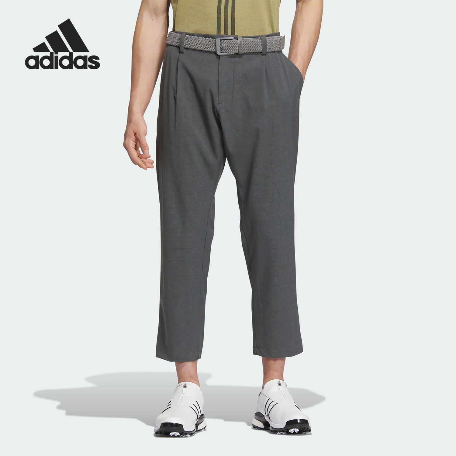 Adidas/阿迪达斯官方正品CHECK PANT 9/10男士高尔夫九分裤IN6643