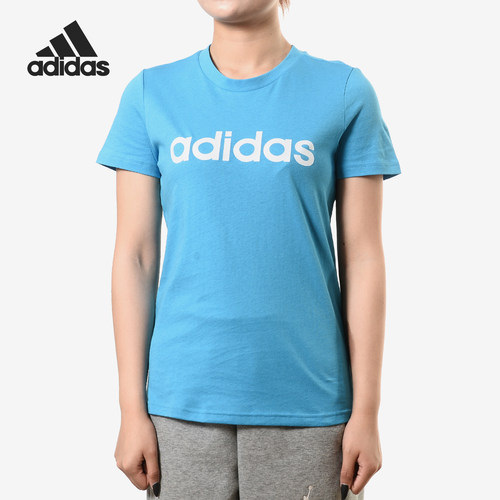 Adidas/阿迪达斯正品 W E LIN SLIM T 女子休闲运动圆领T恤DU0630