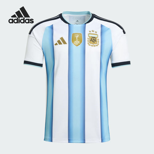 Adidas/阿迪达斯官方正品阿根廷国家队男士透气足球短袖JM8396