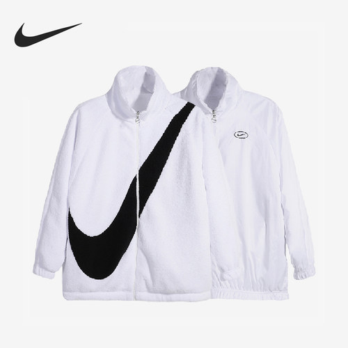 Nike/耐克官方正品新款女士双面穿羊羔绒保暖休闲外套CZ4064-100
