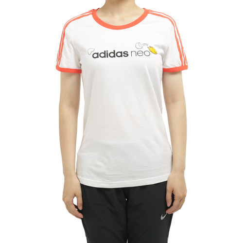 Adidas/阿迪达斯正品neo蛋黄哥联名女子运动短袖T恤GL7211 GL7212