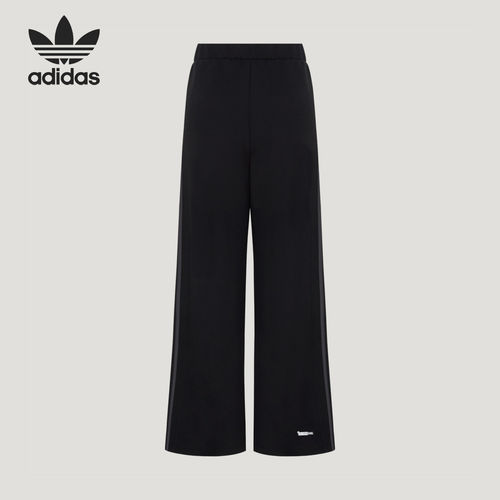 Adidas/阿迪达斯官方正品三叶草女士系带舒适中腰运动长裤LD8345