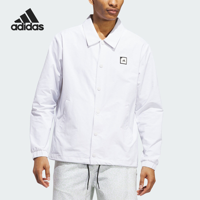 Adidas/阿迪达斯官方正品高尔夫男士简约运动翻领夹克外套IN9258