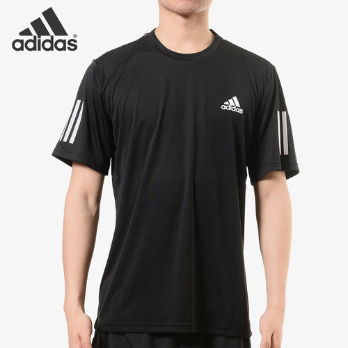 Adidas/阿迪达斯正品 CLUB 3STR TEE 男子休闲舒适短袖T恤DU0859