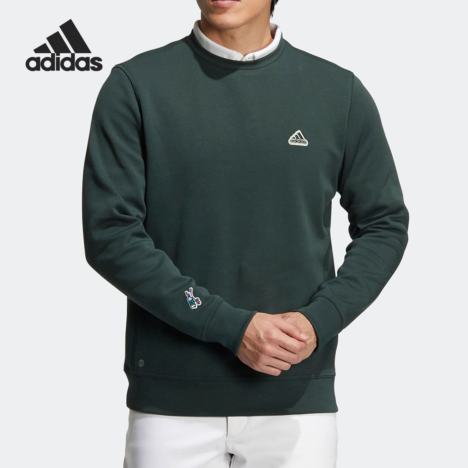 Adidas/阿迪达斯官方正品男子运动休闲透气舒适高尔夫卫衣 HG5784