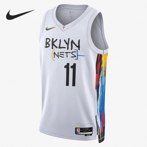 Nike/耐克官方正品布鲁克林篮网队男子运动无袖球衣DO9585-103