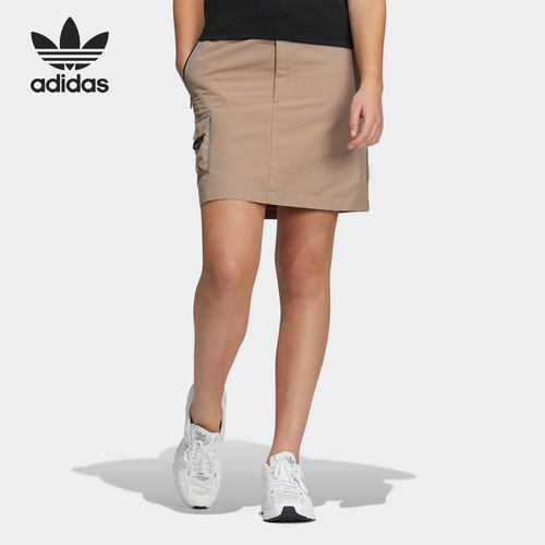 Adidas/阿迪达斯官方正品三叶草当季新款女子时尚半身裙HE6592