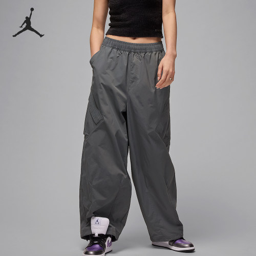 Nike/耐克官方正品JORDAN女士拒水宽松运动降落伞长裤HM6145-068
