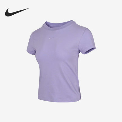 Nike/耐克官方正品当季款女士针织修身透气短袖FV5509-533
