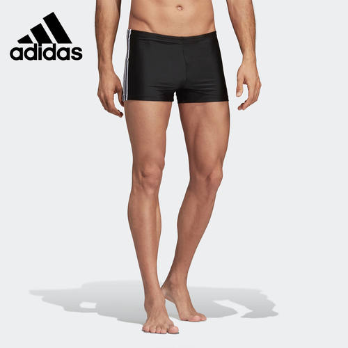 Adidas/阿迪达斯官方正品男子透气舒适平角休闲运动游泳裤 DP7533