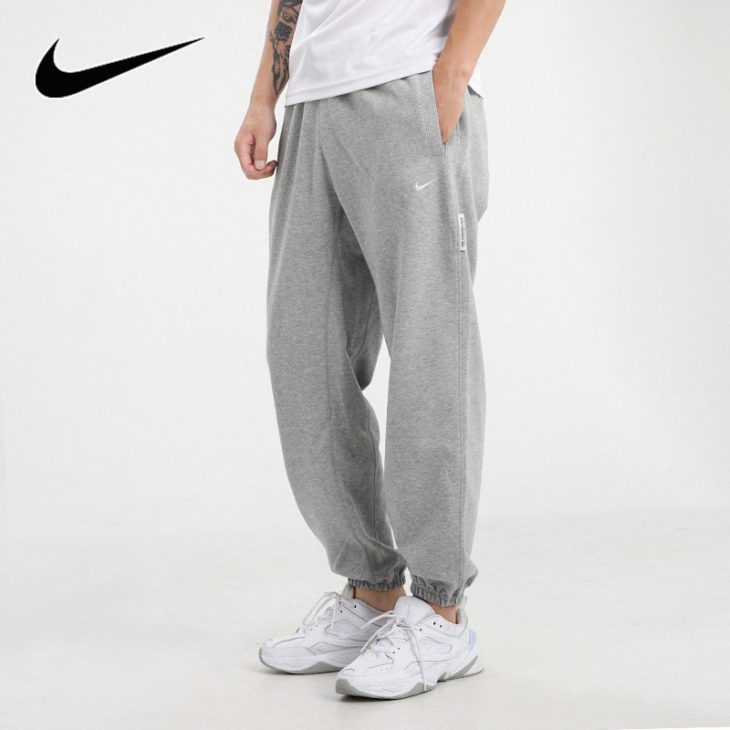 Nike/耐克官方正品男子宽松透气收口针织篮球运动长裤 CK6366-063