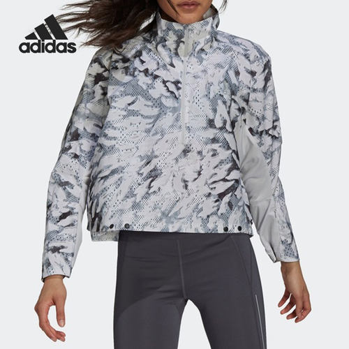 Adidas/阿迪达斯官方正品 AOP JACKET 女子运动夹克外套 GU3828