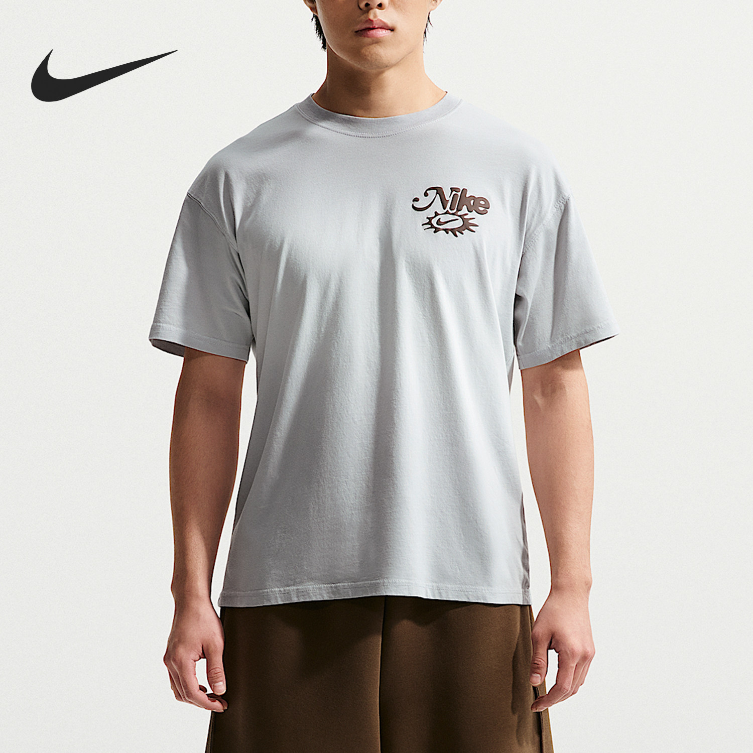 Nike/耐克官方正品Sportswear男士时尚经典日常短袖T恤IH1152-043 - 实物图