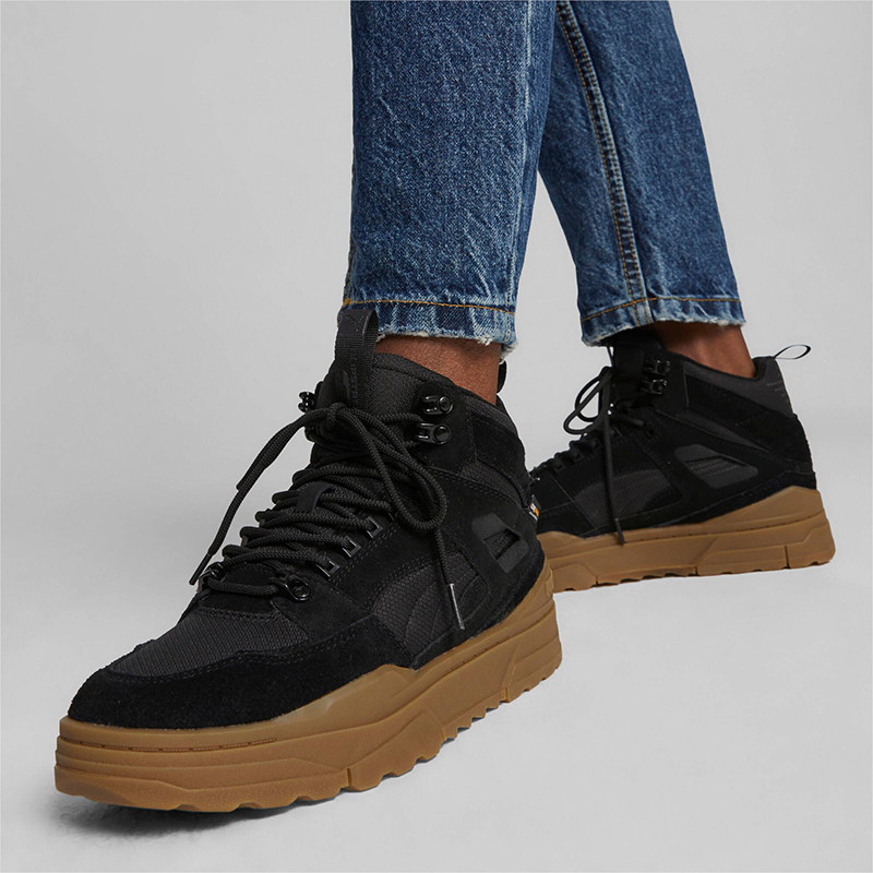 Puma/彪马官方正品新款男女厚底耐磨高帮休闲运动板鞋393272-01