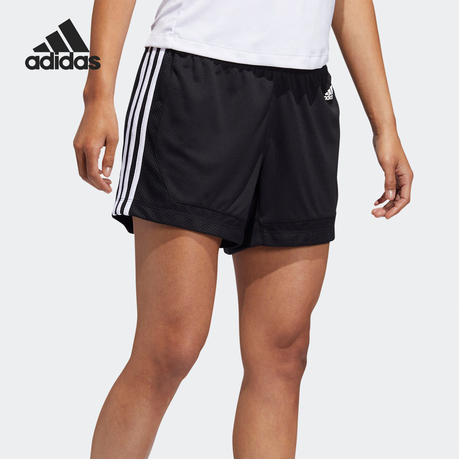 Adidas/阿迪达斯正品 3S 5 MESH SHORT 女子训练运动短裤 EB3894