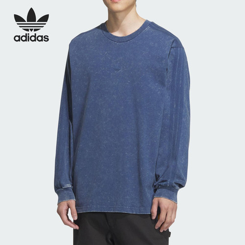 Adidas/阿迪达斯官方正品三叶草男士圆领保暖休闲宽松长袖KA6760