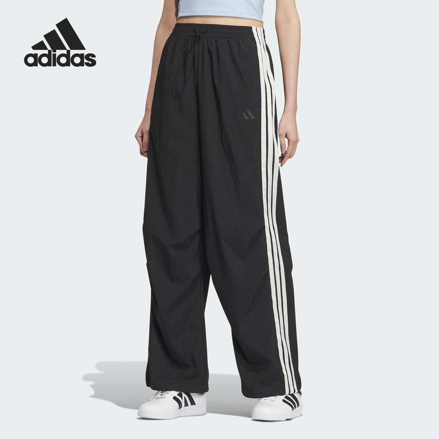 Adidas/阿迪达斯官方正品MH PARA PNT女士宽松降落伞长裤KE5788图片