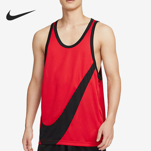Nike/耐克官方正品宽松透气男子休闲背心篮球无袖背心DH7133-657