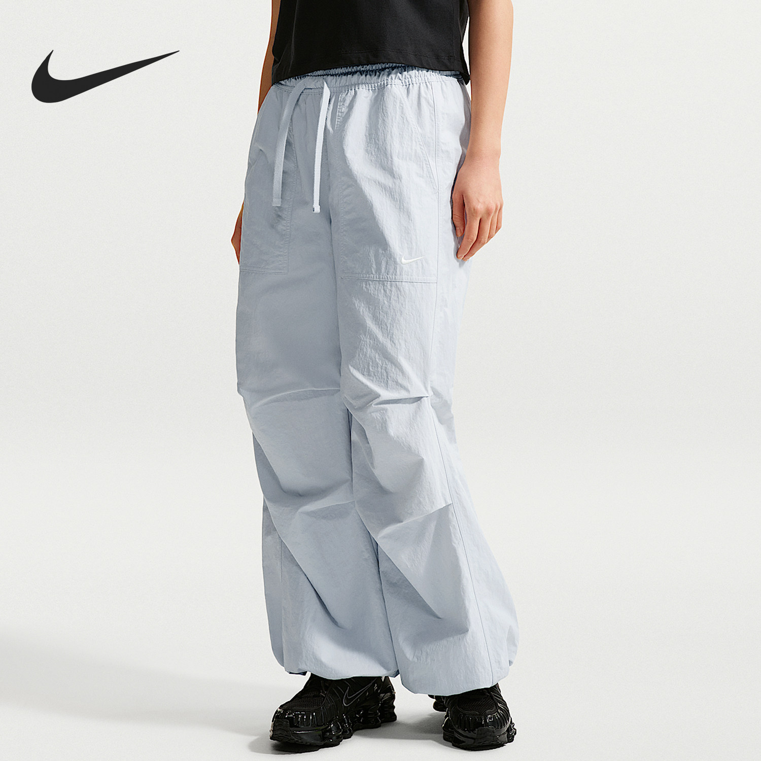 Nike/耐克官方正品Sportswear女士简约运动结构感长裤IR1639-043 - 实物图
