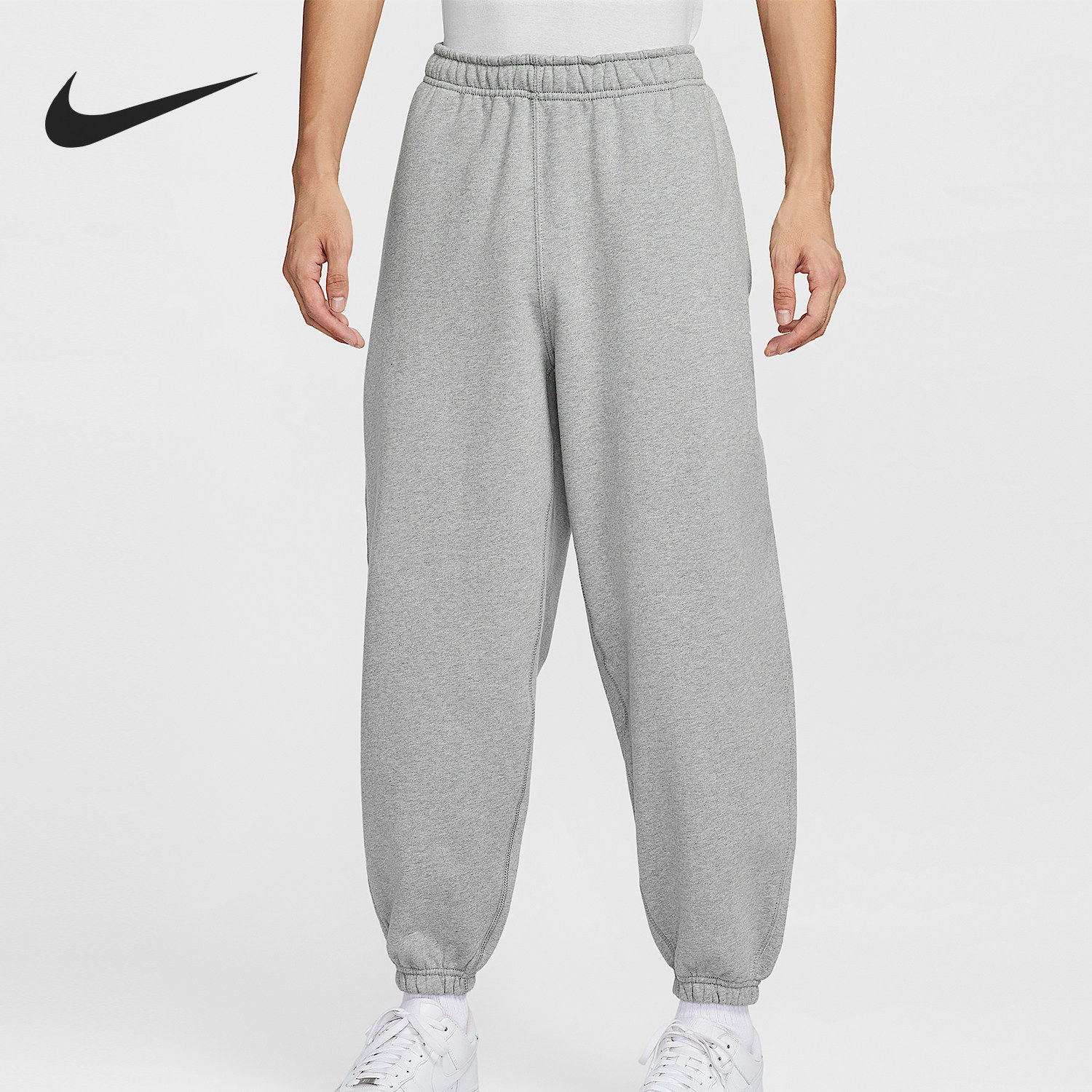 Nike/耐克官方正品当季款男士束脚针织刺绣长裤HV1089-063 - 实物图