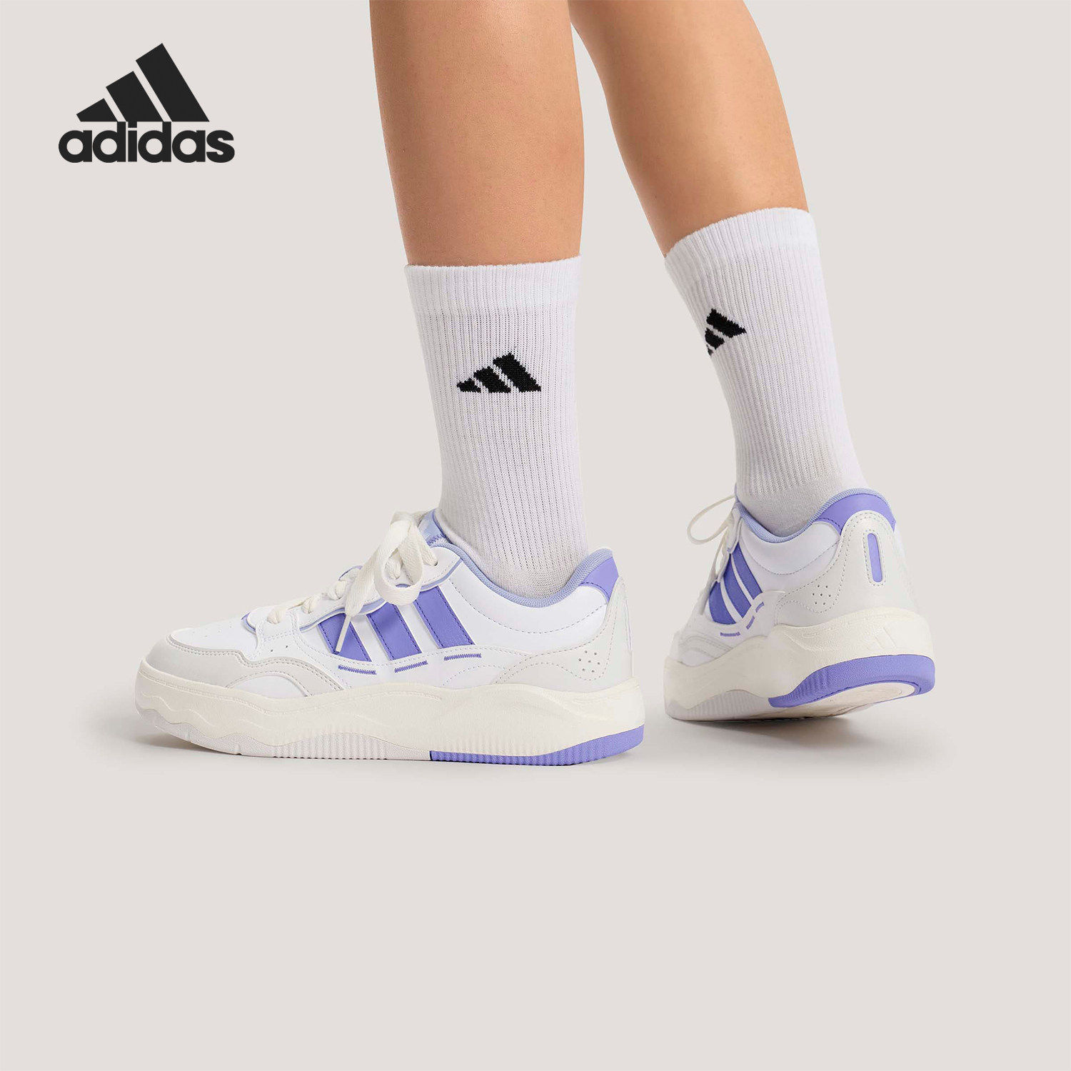 Adidas/阿迪达斯官方正品Lite Shuffle女士日常运动板鞋KH9026