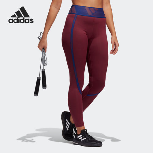Adidas/阿迪达斯官方正品休闲女子时尚潮流运动健身紧身裤 GR8032