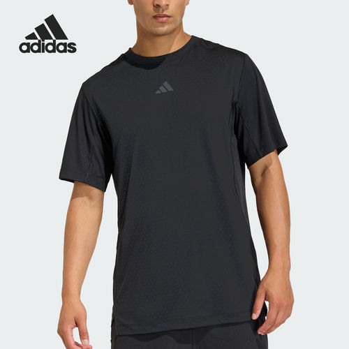 Adidas/阿迪达斯官方正品2026年新款男士圆领透气短袖T恤KE9937