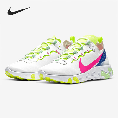 Nike/耐克正品 REACT ELEMENT 55 男女轻盈缓震运动跑步鞋CU3011