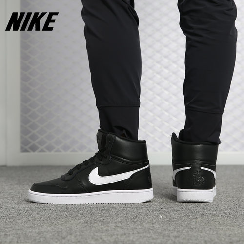 Nike/耐克正品Ebernon男女轻便舒适板鞋高帮休闲板鞋AQ1778-001