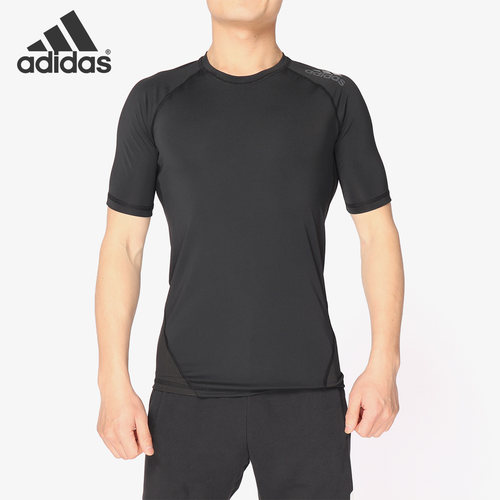 Adidas/阿迪达斯官方正品男子圆领健身训练运动短袖T恤 CF7235