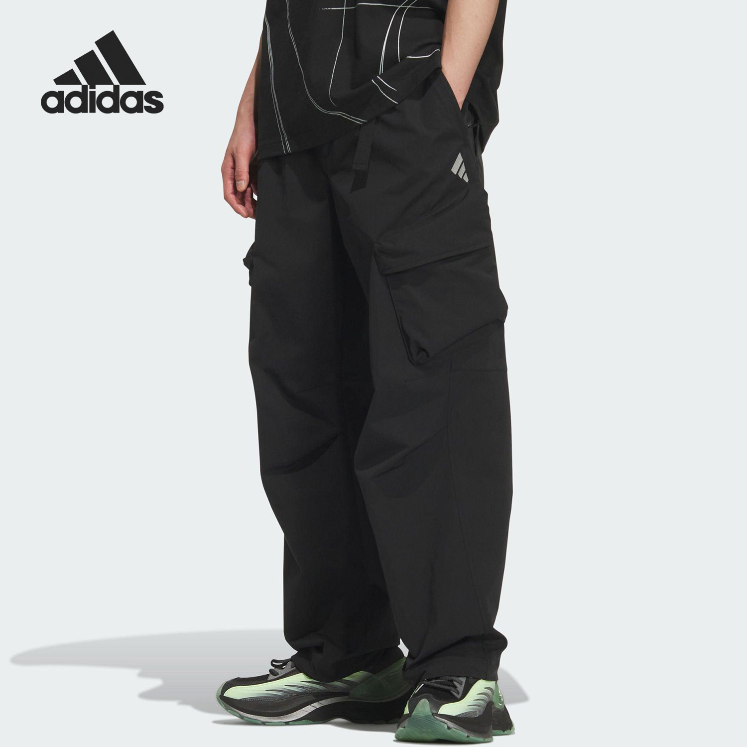 Adidas/阿迪达斯官方正品Future Style男士宽松工装长裤KR4468 - 实物图