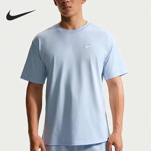 Nike/耐克官方正品2026男士宽松透气休闲时尚短袖T恤FV0376-407