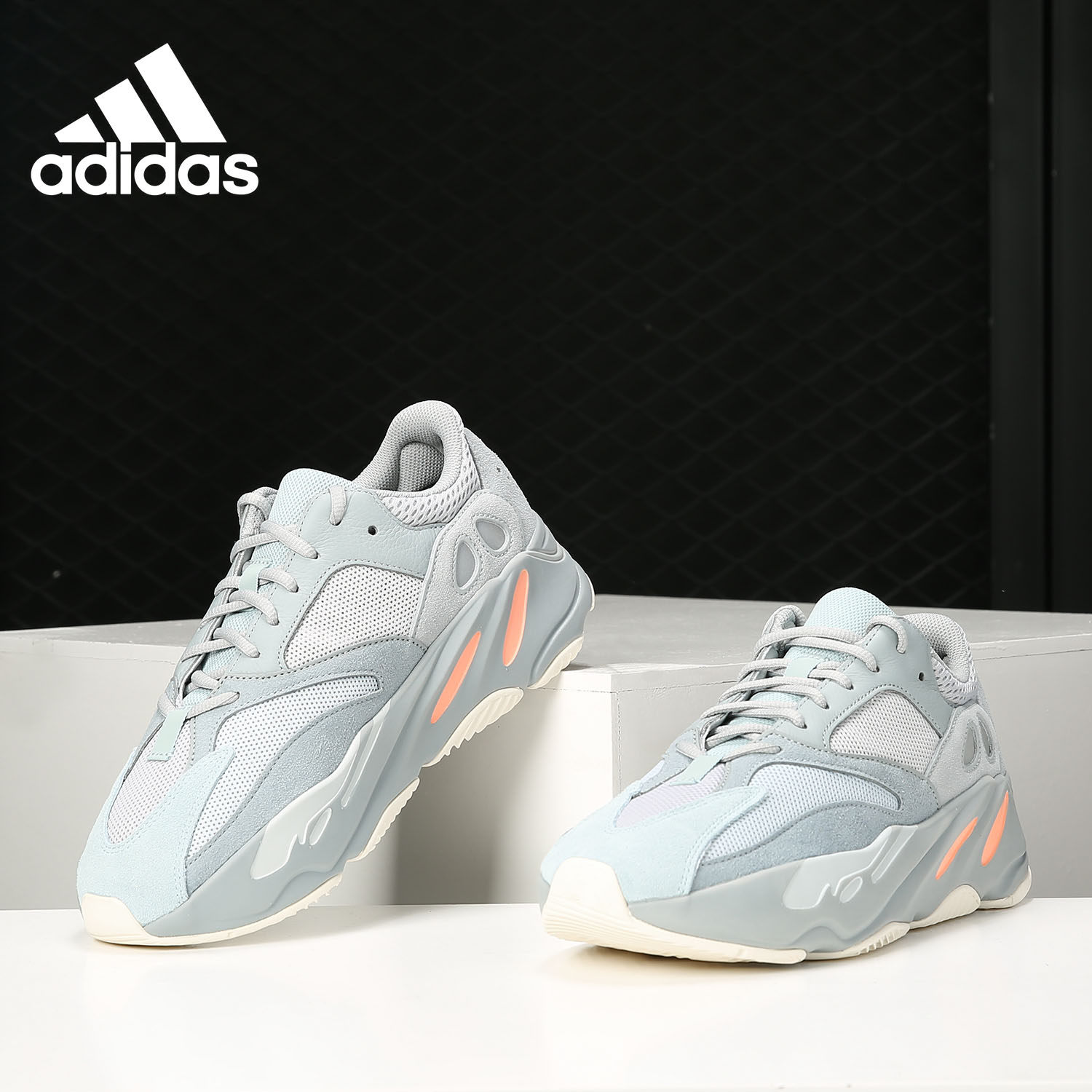 Adidas/阿迪达斯正品Yeezy Boost 700 灰粉椰子 男女跑步鞋EG7597
